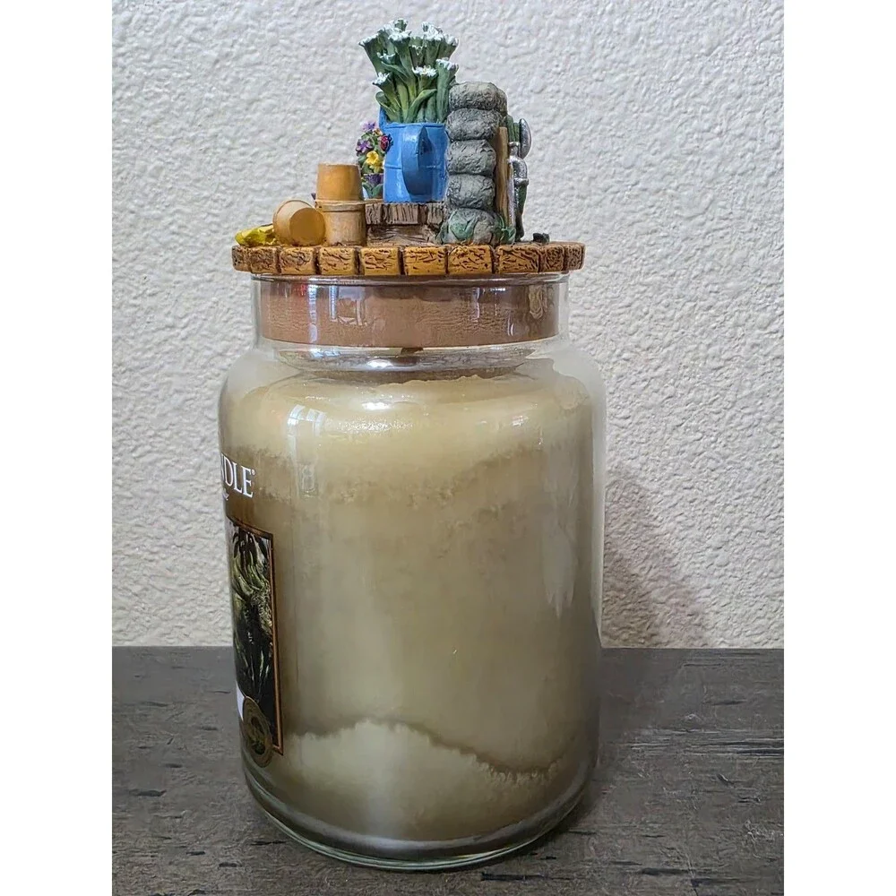Retired  Yankee Candle Spa Fresh Unused Our America Topper 22oz Large Jar Rare
